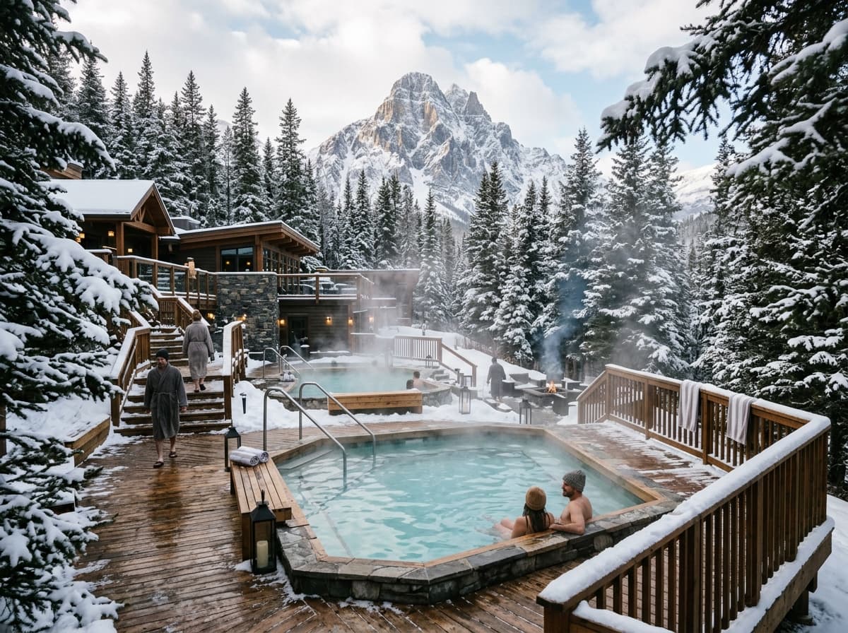 Kananaskis Nordic Spa hydrotherapy pools